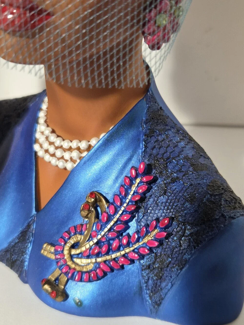 Cameo Girls Celeste 1944 “A Fine Arrangement” Lady Head Vase 416/1000 rare vtg